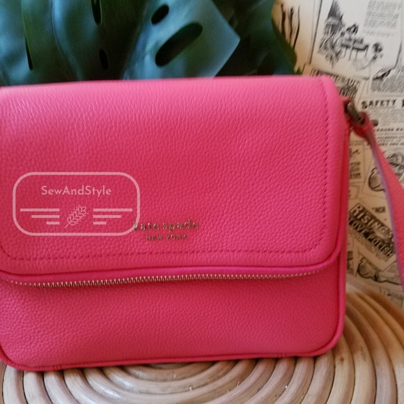 PEACH MELBA KATE SPADE RUN AROUND LARGE CROSSBODY FLAP BRAND NEW - Picture 4 of 8